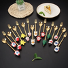 Wholesale Cute Santa Claus Doll Dessert Coffee Spoon Set Fork Creative Tableware Stainless Steel Cutlery Christmas Wedding Gift