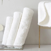Wholesale Anti-Slip Floor Mat Bathroom White Long Plush Bath Mats Hotel Quality Towel Rug