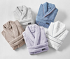 Custom Two Layer Bathrobe Color Robes Shawl Collar Unisex Long Spa Hotel Bathrobe