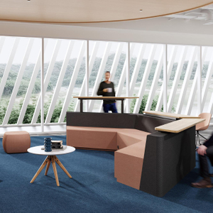 Casual Meeting Lounge Set (Coffee Table + 2 Chairs)