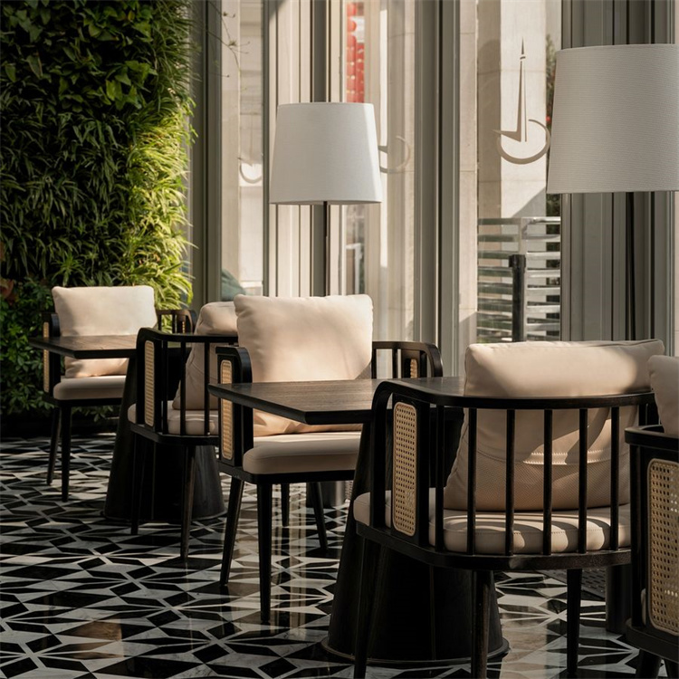 Elegant Customizable Wooden Table & Chair Set – Best for Luxury Hotels
