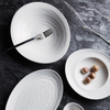 Bespoke designs dinning plates ceramic porcelain dinner dinnerware set plain white plates sets