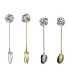 Cutlery Set with Box 304 Stainless Steel Matte Custom Color Logo Luxury Hotel Wedding Hot Sell