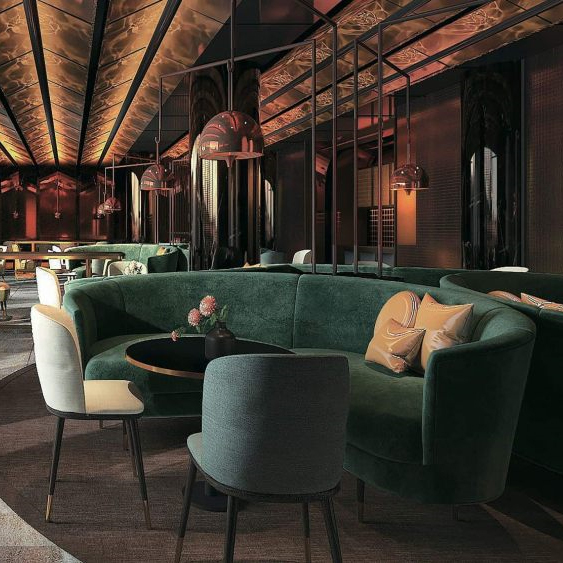China Supplier's Solid Wood Sofa & Chair Set for Hotel Lobby Coffee Shop Apartment & Villa Use