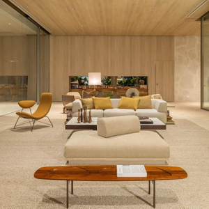 Modern Wooden Hotel Lounge Furniture Live-in Leather Sectional Sofa Set Dining Table Sale for Dining Living Room Apartment Villa