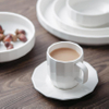Nordic style cheap bulk white green embossed dinner plates and bowls set vintage rustic dinnerware ceramic dinner set