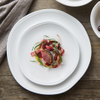 NEW Ceramic Deep Dinner Plate White Round Steak Cuisine Pasta Salad Fruit Dessert Soup Serving Tray Party Restaurant Tableware