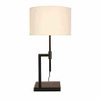 Modern High Quality Living Room Metal Ivory Linen Lampshade Custom Handmade Design Metal Table Lamps