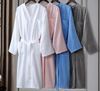 Wholesale Hot Selling Unisex White 100% Cotton Waffle Bathrobe For Hotel Spa Bath Robe