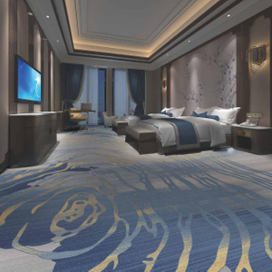 Modern Luxury Hotel Banquet Hall Guestroom Flooring Decoration Nylon Printed Carpets