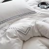 China Factory Cheap Wholesale 5 Star Hotel 4Pcs 100% Cotton Full Size Sheets White Custom Hotel Bed Sheets