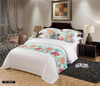  New Design Wholesale White Hotel Sheets White Bed Linen Print Microfiber Textile Bed Sheet Sets