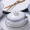 China Ceramic Dinnerware Sets/ Chinese Style Ceramic Dinner Sets/ White Ceramic Porcelain Dinner Set