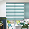 Hight quality motorized manufacturer ready made double glazed window blinds blackout office Day And Night Zebra Roller Blinds