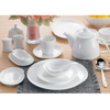 White Round Banquet Restaurant Crockery Ceramic Dish Plates Hotel Bone China Dinner Plates