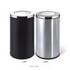 New 5 star hotel guestroom home household indoor Single layers round sliver color stainless steel swing 10 liter waste bin