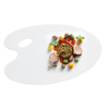 Customized products ceramic white service dish bone china seafood 14" boat shaped plate for restaurant catering hall