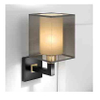 Modern Fabric Wall Sconce Wall Mounted Black Fabric Lamp for Bedroom Bedside Living Room