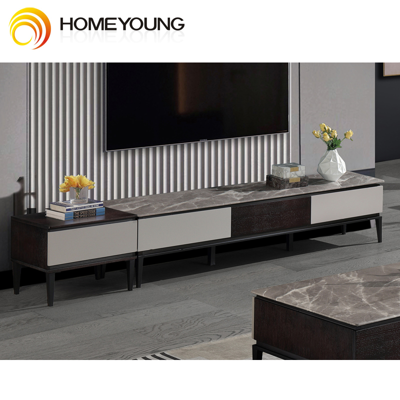 Nordic Light Luxury Coffee Table TV Cabinet Combination Drawer Practical Household Living Room TV Cabinet