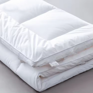 Wholesale Washable White Hotel 700GSM Microfiber Quilted Cotton Bed Pad Mattress Topper