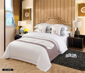  New Design Wholesale White Hotel Sheets White Bed Linen Print Microfiber Textile Bed Sheet Sets