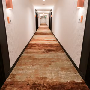 Easy to install removable luxury 5 star hotel Axminster carpet