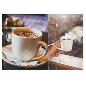  White Porcelain coffee cup with saucer handmade plain white porcelain mug sustainable ceramic cups Set