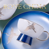 Royal Ware Ceramic Wholesale Price Luxury High Quality Hotel Dishes Bone China Dinnerware Set