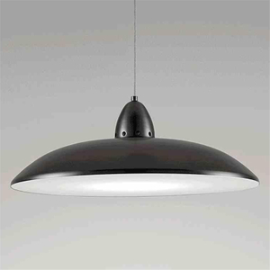 Nordic Design Black White Dome Lampshade Hanging Chandeliers Indoor Industrial Iron Art Pendant Light for Kitchen Living Room