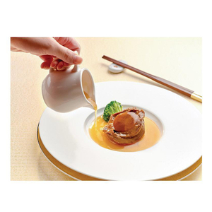 White Ceramic Plate Irregular Main Course Steak Cutlery Dishes Decoration Porcelain Dinnerware