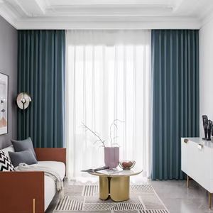 Ready made blackout curtains with magnetic strip hotel curtain fabric