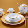 Luxury Chinese Style Bone China with Gold Suit Eco-Friendly Ceramic for Home Dinner for Hotels-Wholesale