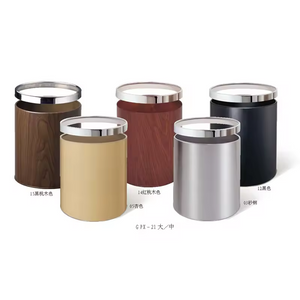 5 five star hotel home household room round stainless steel 10 liter dustbin trash can garbage litter bin waste bin