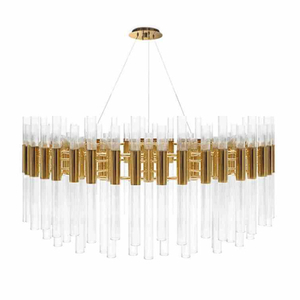 Nordic gold sitting room crystal bar hotel lobby pendant light home decorative chandelier led hanging lamp luxury
