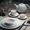 Royal ware Wholesale hotel wedding white porcelain ceramic round shallow dinner and dessert plates